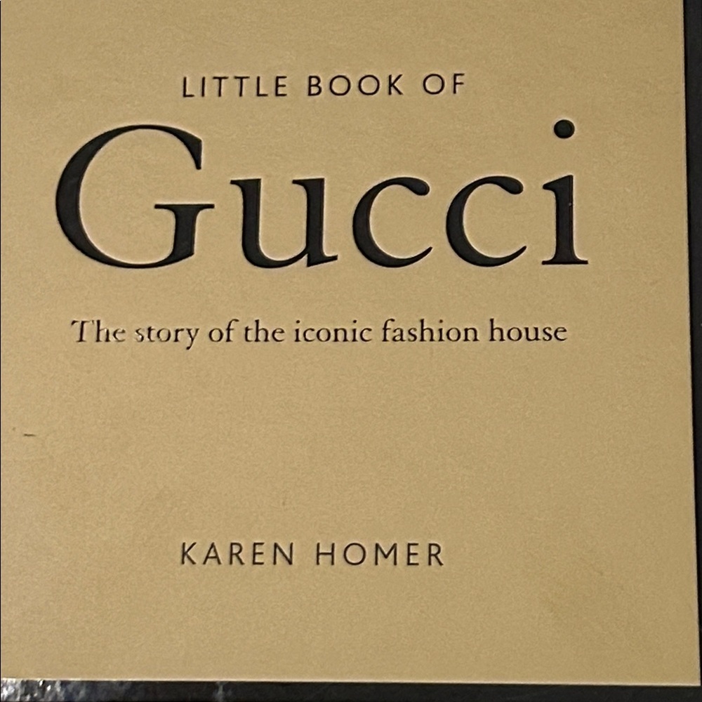 Gucci Gold Hardcover Book